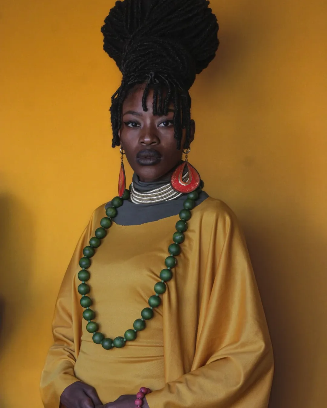 Portrait of Mandy Logan, South African fashion model & musician